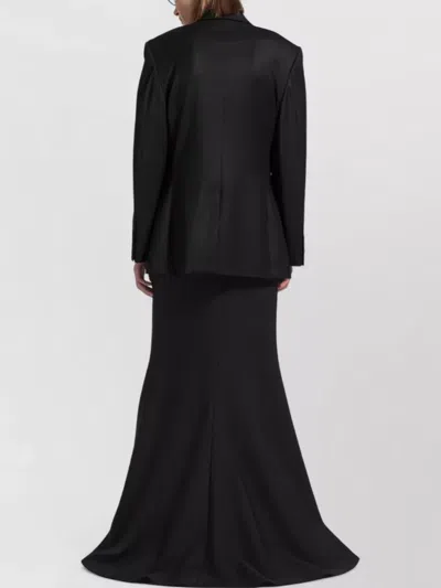 Balenciaga Tailored Jacket Chest Welt And Flap Pockets In Black