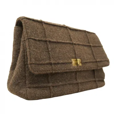 Pre-owned Chanel Brown Wool Shoulder Bag ()