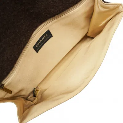 Pre-owned Chanel Brown Wool Shoulder Bag ()