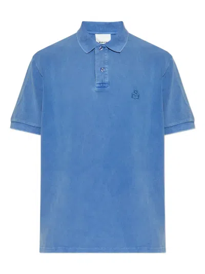 Isabel Marant Afko Polo Shirt In Blue