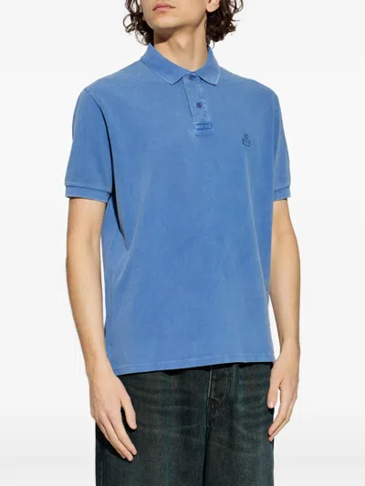 Isabel Marant Afko Polo Shirt In Blue
