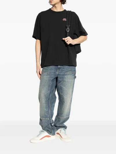 Kenzo Winter Holidays Logo T-shirt In Black