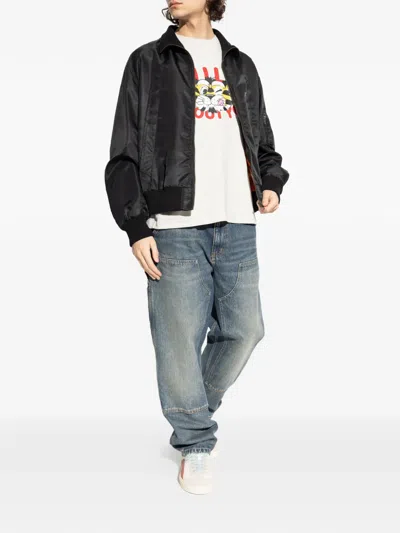 Kenzo Tiger Graphic Crew Neck Short Sleeve T Shirt In Gray