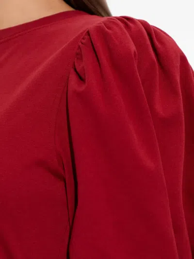 Isabel Marant Mylda Organic Cotton Dress In Burgundy