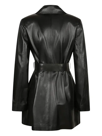 Nour Hammour Kerri Belted Jacket In Black