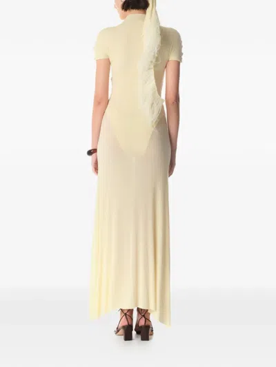 Manurí Mock-neck Maxi Dress In Neutral