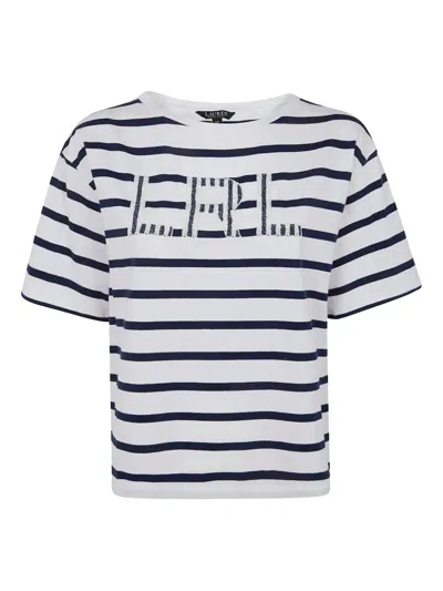 Ralph Lauren Striped T-shirt In White