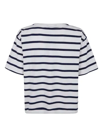 Ralph Lauren Striped T-shirt In White