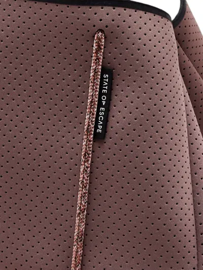 State Of Escape Escape Perforated Blend Tote Bag In Brown