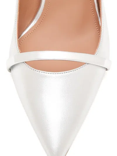 Malone Souliers Ankle Strap Pumps In Silver