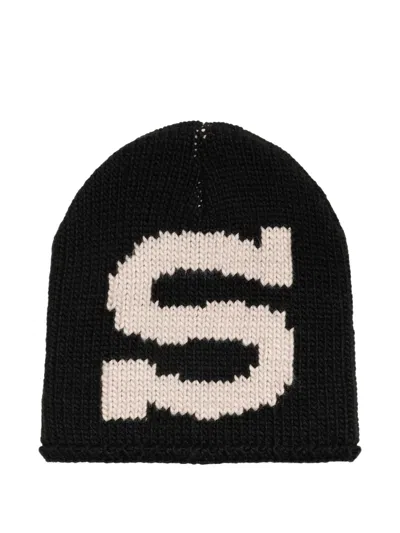 Stussy Burly S Knit Skull Cap In Black