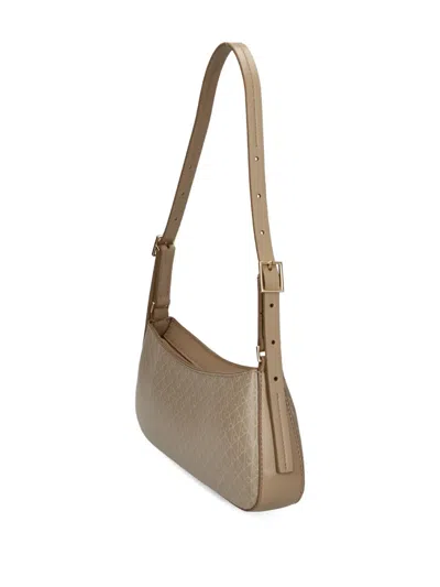 Calvin Klein Monogram Shoulder Bag In Neutral