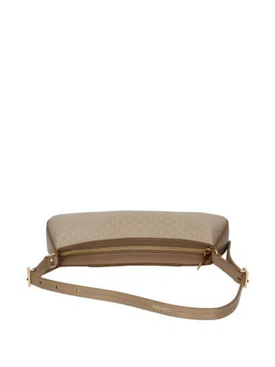 Calvin Klein Monogram Shoulder Bag In Neutral