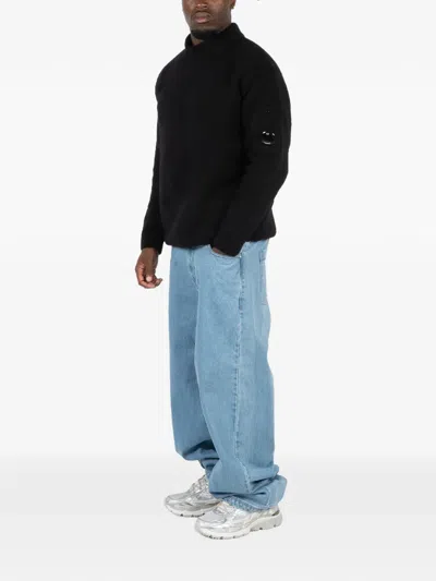 C.p. Company Turtleneck Sweater In Black