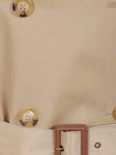 Ralph Lauren Double-breasted Belted Coat In Brown