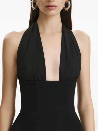 Vestiaire D'un Oiseau Libre Dynamic Midi Dress In Black