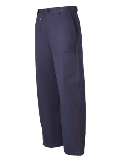 Givenchy Couture Seam Cargo Pants In Blue