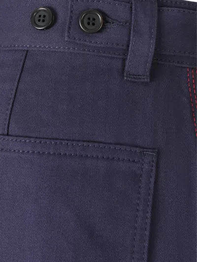 Givenchy Couture Seam Cargo Pants In Blue