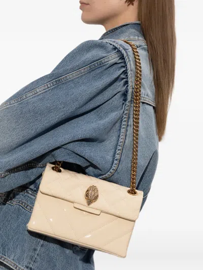 Kurt Geiger Mini Kensington Leather Tote Bag In Neutral