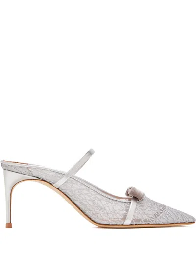 Malone Souliers Ribbon Detail Lace Mules In Multi