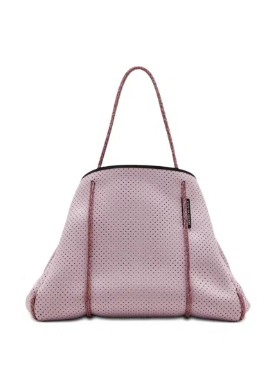 State Of Escape Escape™ Perforated Rope Tote Bag In Pink