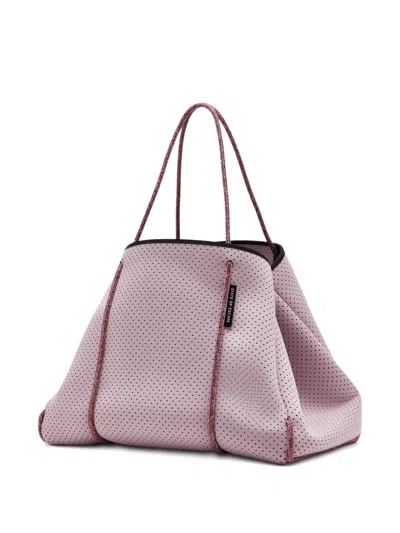 State Of Escape Escape™ Perforated Rope Tote Bag In Pink