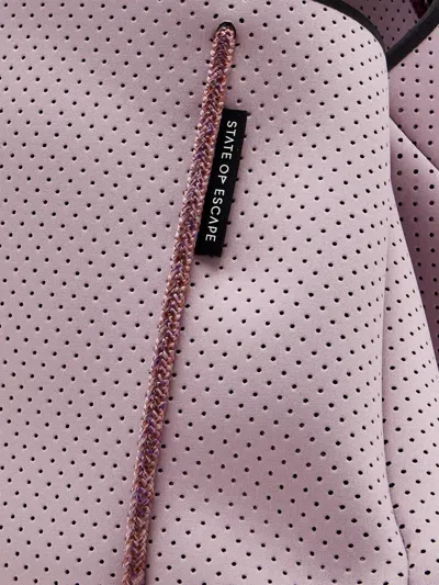 State Of Escape Escape™ Perforated Rope Tote Bag In Pink