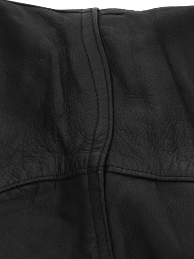 Hodakova Pocket Leather Shoulder Bag In Black