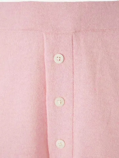 Guest In Residence Elastic-waistband Knitted Trousers In Pink