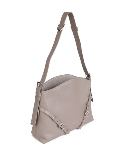 Givenchy Buckle Shoulder Bag In Gray