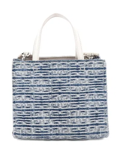 Pre-owned Givenchy G- 4g Denim Mini Tote Bag In Blue