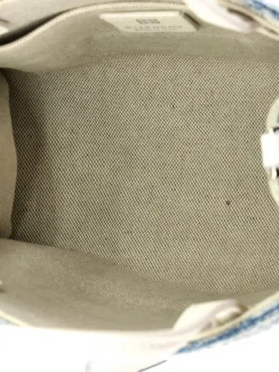 Pre-owned Givenchy G- 4g Denim Mini Tote Bag In Blue