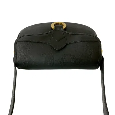 Pre-owned Dior Christian  Black Leather Pvc Pochette Shoulder Bag ()