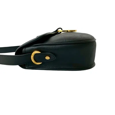 Pre-owned Dior Christian  Black Leather Pvc Pochette Shoulder Bag ()