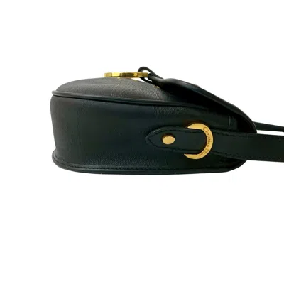 Pre-owned Dior Christian  Black Leather Pvc Pochette Shoulder Bag ()