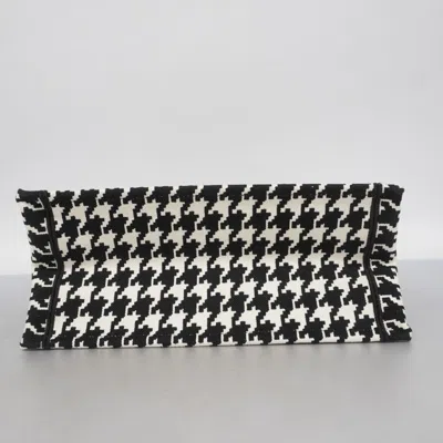 Pre-owned Dior Christian  Black White Canvas Tote Bag () In Multi
