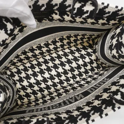Pre-owned Dior Christian  Black White Canvas Tote Bag () In Multi