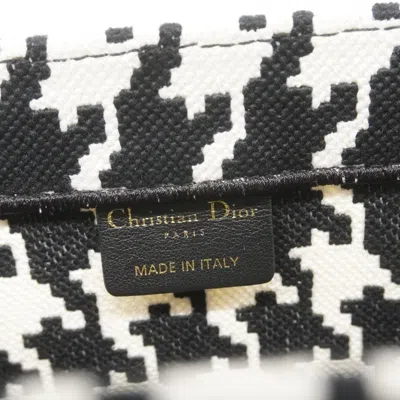 Pre-owned Dior Christian  Black White Canvas Tote Bag () In Multi
