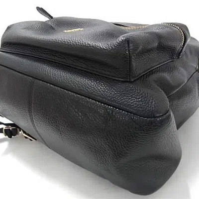 Pre-owned Coach Black Leather Nylon Backpack ()