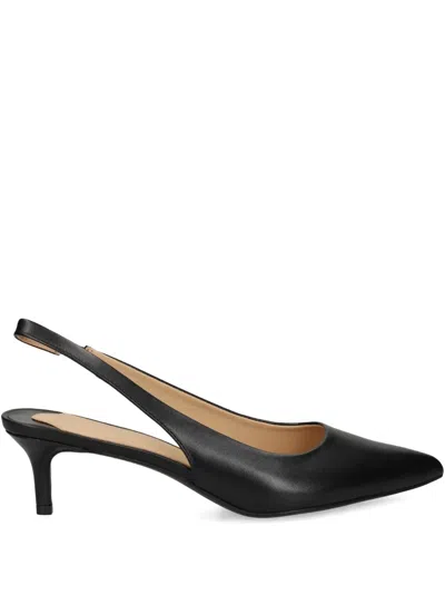 Ralph Lauren Slingback Point-toe Pumps In Black