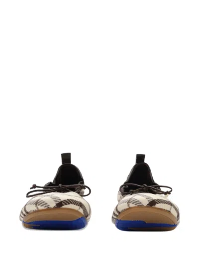 Burberry Fabric Ballerina Shoes Bow Check Pattern In Pattern
