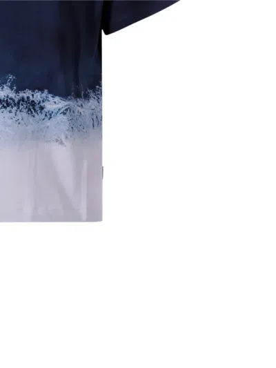 Molo Wave-print T-shirt In Blue