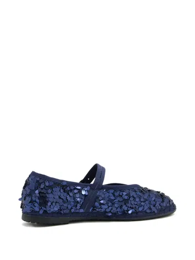Flabelus Pierre Sequins Buckle Espadrilles In Blue