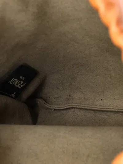 Pre-owned Fendi Pack Pouch Leather Mini Crossbody Bag In Brown