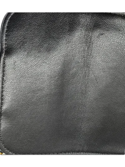 Pre-owned Chanel Chic Pearls Flap Clutch With Chain Quilted Goatskin Mini Crossbody Bag In Black