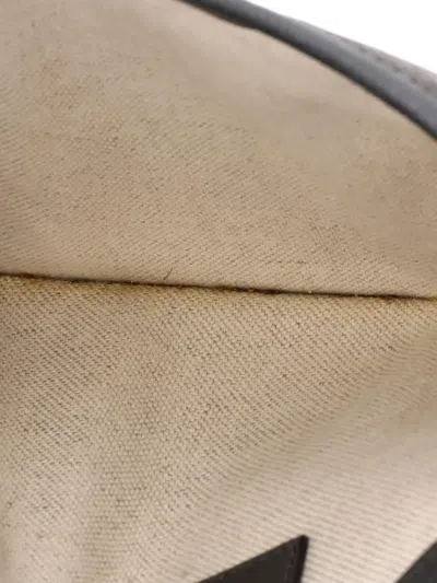 Pre-owned Gucci Ophidia Flap Gg Coated Canvas With Leather Belt Bag In Gray