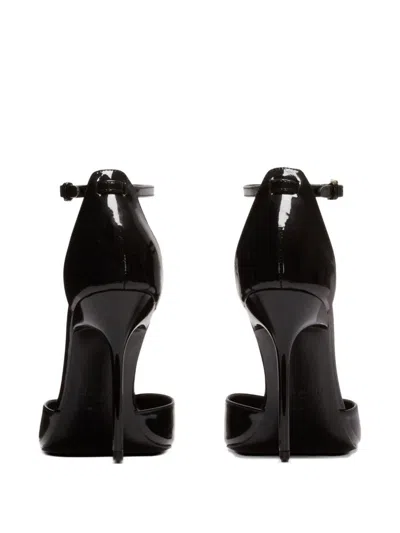 Balmain Sync Patent Leather Stilettos In Black