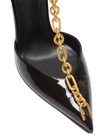 Balmain Sync Patent Leather Stilettos In Black