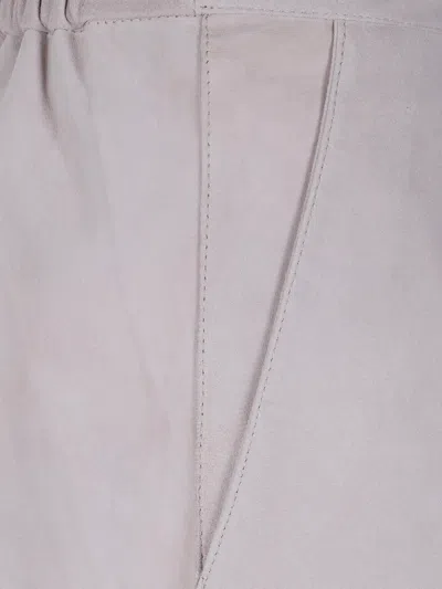 Seventy Long Suede Skirt In Pink