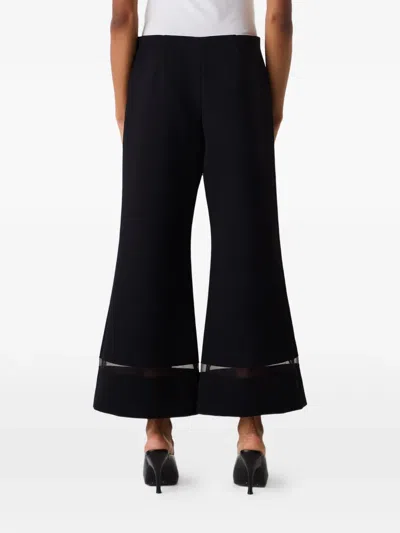 Khaite Wallace Flared Trousers In Black